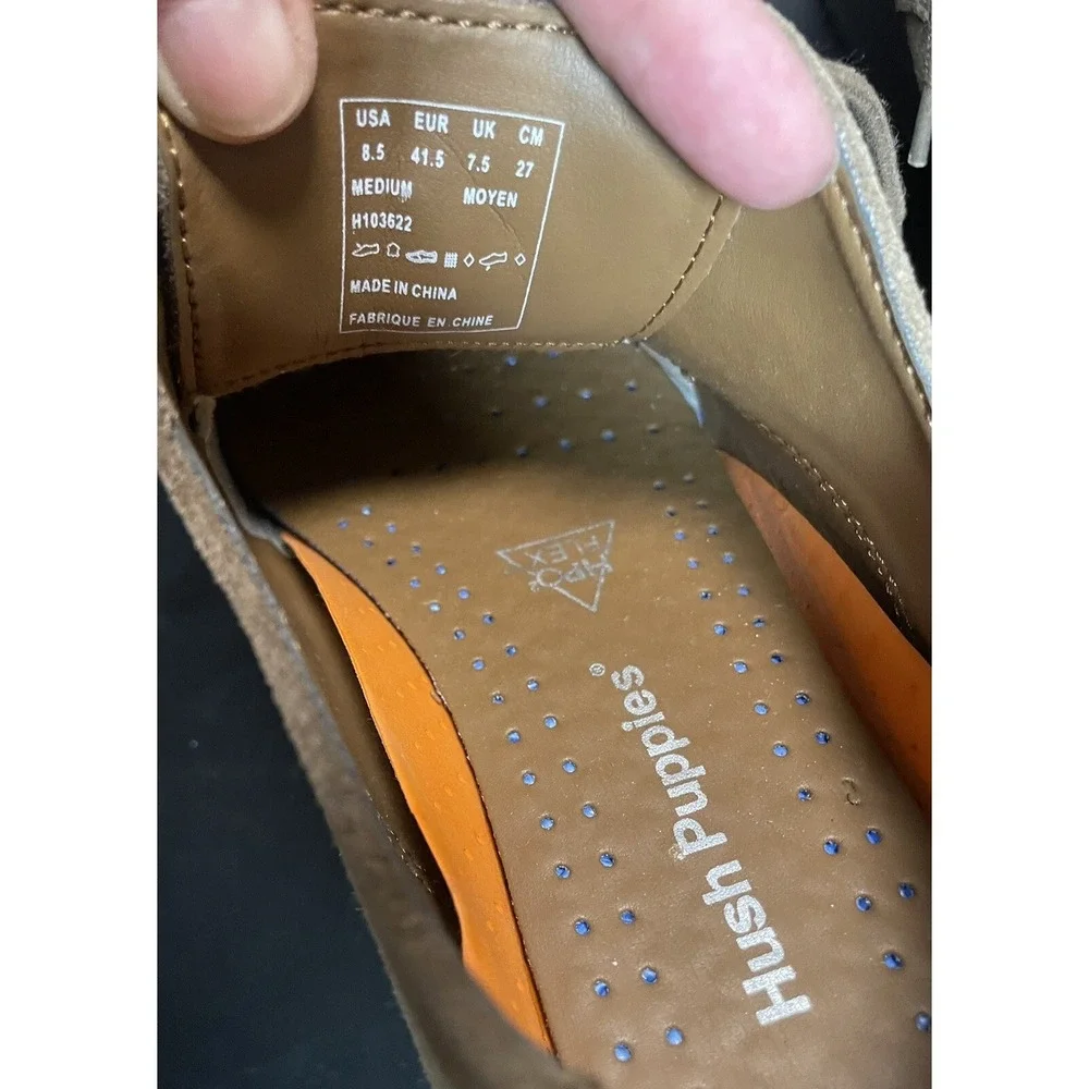 hush puppies oxford shoes M 8.5 Distressed‎ Brown New
